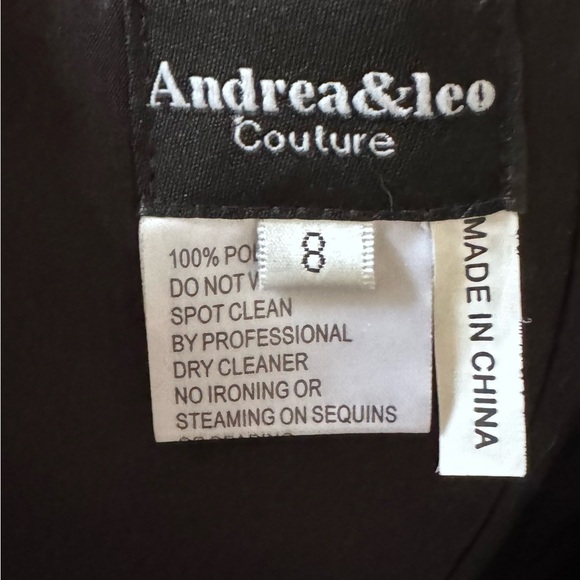 ANDREA & LEO COUTURE DRESS. Mermaid iridescent. - Picture 8 of 10